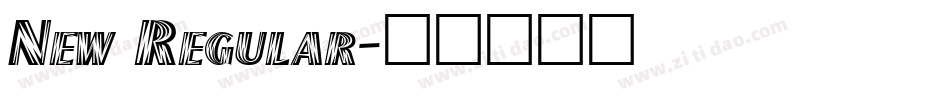 New Regular字体转换